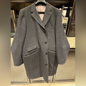 Men's Grey Coppley Overcoat, Excellent Shape!